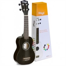 Ukulele Soprano STAGG US-NIGHT BLACK 